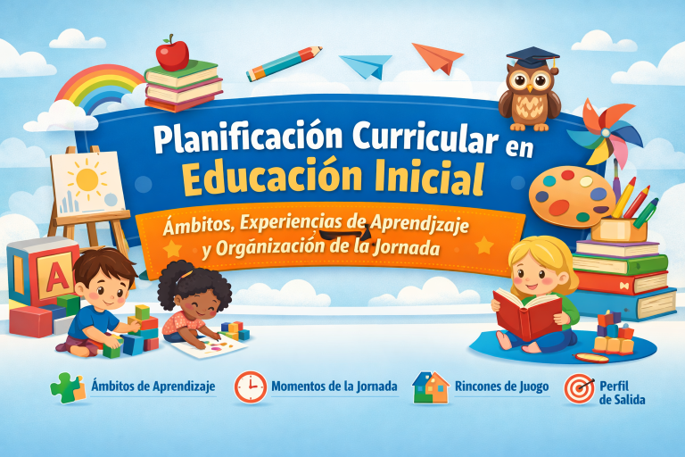 Planificación Curricular en Educación Inicial: Ámbitos, Experiencias de Aprendizaje y Organización de la Jornada